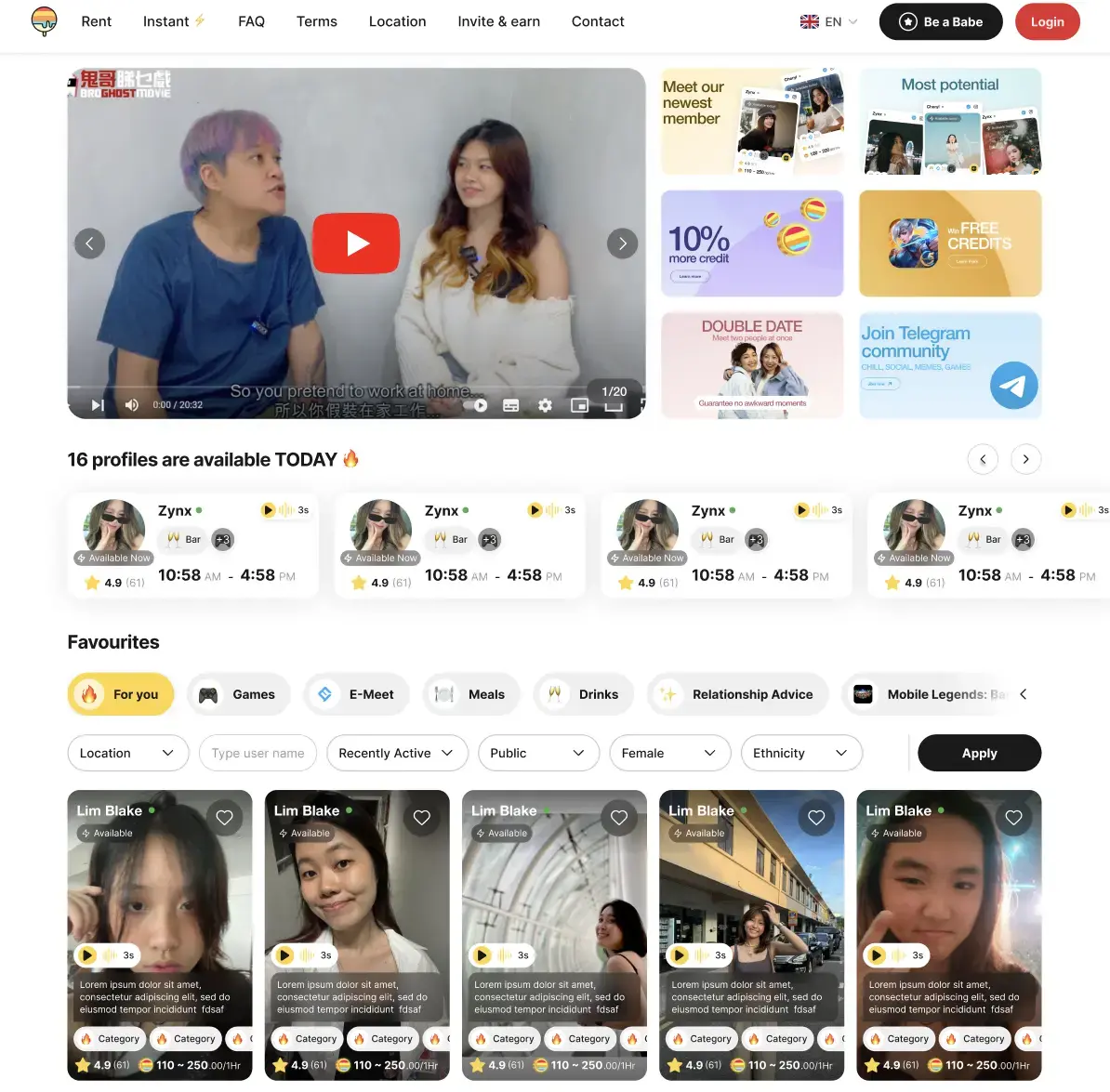1. RentBabe.com