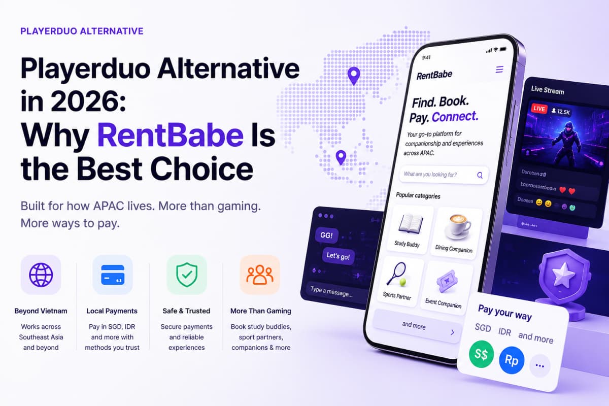 RentBabe vs Kanore — rental pacar and sewa teman platform comparison in Indonesia